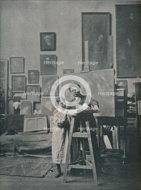 The Late Eugene Carriere in his Studio, c1870-1890, (1906). Artist: Unknown
