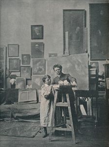 The Late Eugene Carriere in his Studio, c1870-1890, (1906)