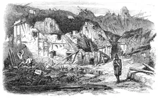 The Late Explosion at Mayence - the Old Kastrick Street, 1857. Creator: Richard Principal Leitch