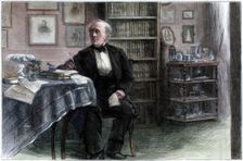 The late Hans Christian Andersen in his study c1850-1875.Artist: Hans Christian Andersen