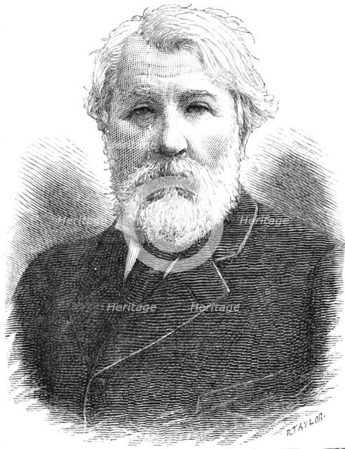 The late Ivan Tourguenieff, Russian novelist, 1883. Creator: Unknown.