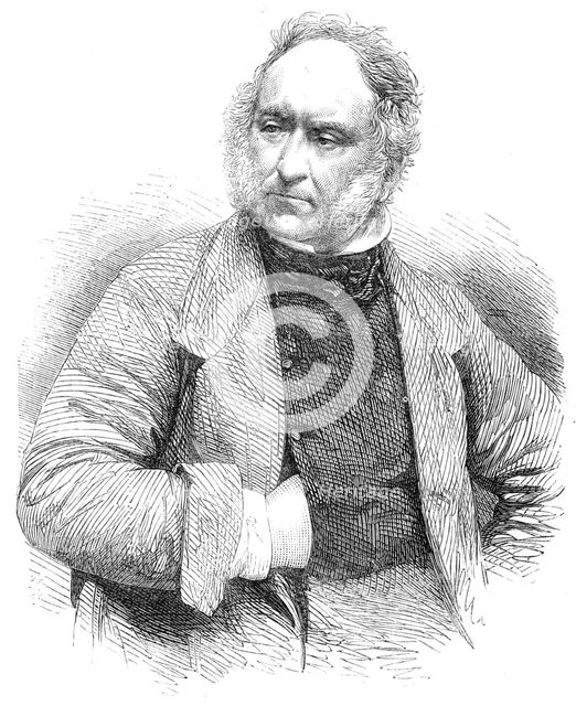 The late J. F. Herring, animal painter, 1865. Creator: Unknown.