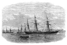 The late outrage on the Neutrality of Brazil: The Florida…and the Wachusetts…Bahia Harbour, 1864. Creator: Smyth