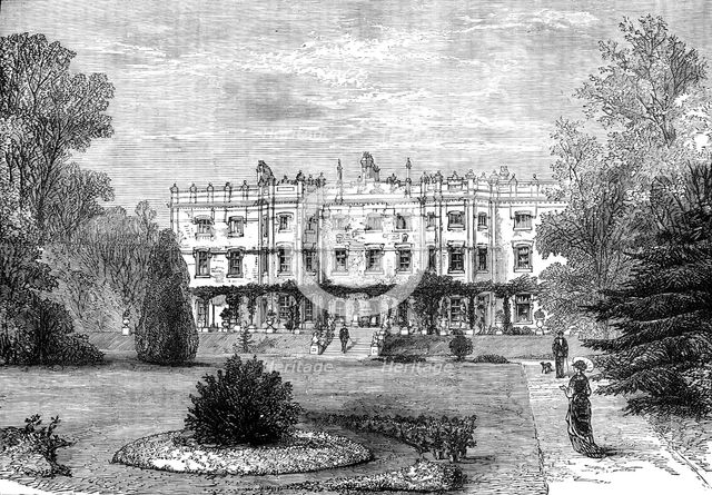 The late Lord Beaconsfield: Hughenden Manor, High Wycombe, the seat of Lord Beaconsfield, (1881). Creator: Unknown.