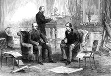 The late Lord Beaconsfield: visit of Prince Bismarck to Lord Beaconsfield at Berlin, 1878, (1881). Creator: Unknown