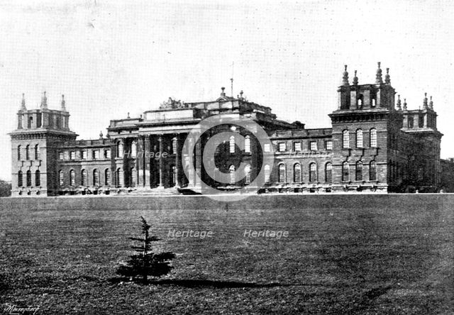 The late Lord Randolph Churchill: Blenheim Palace, birthplace of Lord Randolph Churchill, 1895. Creator: Taunt & Co.