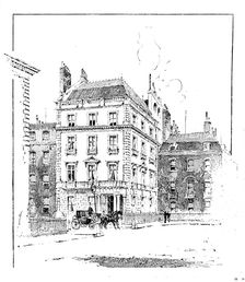 The late Lord Randolph Churchill: house where Lord Randolph Churchill died, Grosvenor Square, 1895. Creator: Unknown