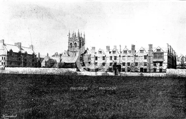 The late Lord Randolph Churchill: Merton College, Oxford, 1895. Creator: Hills and Saunders.
