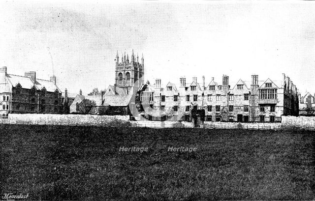 The late Lord Randolph Churchill: Merton College, Oxford, 1895. Creator: Hills and Saunders.