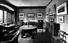 The late Lord Randolph Churchill: room occupied by Lord Randolph Churchill at Merton College, 1895. Creator: Hills and Saunders