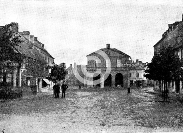 The late Lord Randolph Churchill: the Town Hall, Woodstock, 1895. Creator: Taunt & Co.