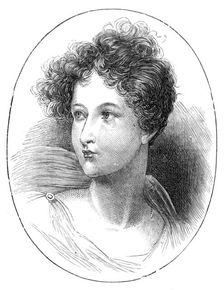 The late Lady Charlotte Bacon (Byron's "Ianthe") - aged sixteen, 1880. Creator: Unknown