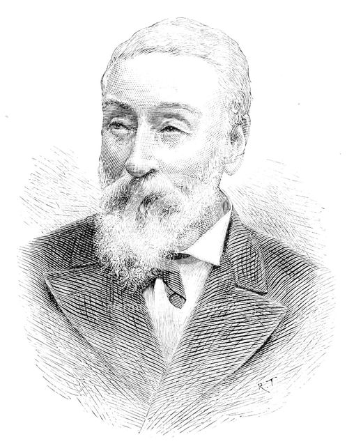The late Lieutenant-Colonel P. T. French, Chairman of Bombay, Baroda, & Central India Railway, 1890 Creator: R. Taylor.