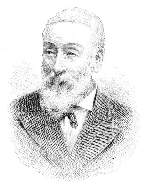 The late Lieutenant-Colonel P. T. French, Chairman of Bombay, Baroda, & Central India Railway, 1890 Creator: R. Taylor.