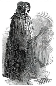 The late Madame Tussaud, 1850. Creator: Unknown