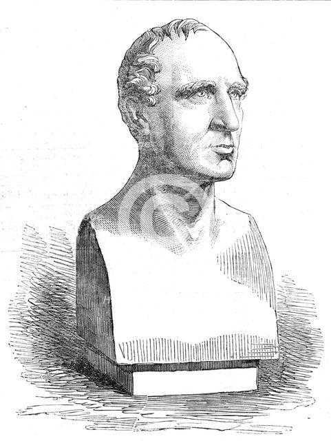 The late Mr. Charles Kemble, from a marble bust, by Timothy Butler, 1854. Creator: Unknown.