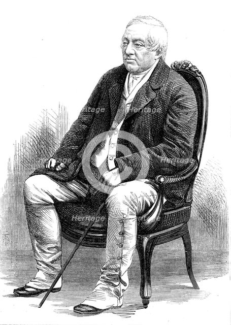 The late Mr. John Scott, 1871. Creator: Unknown.