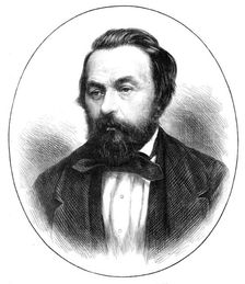 The late Mr. Owen Jones, decorative artist, 1874. Creator: Unknown