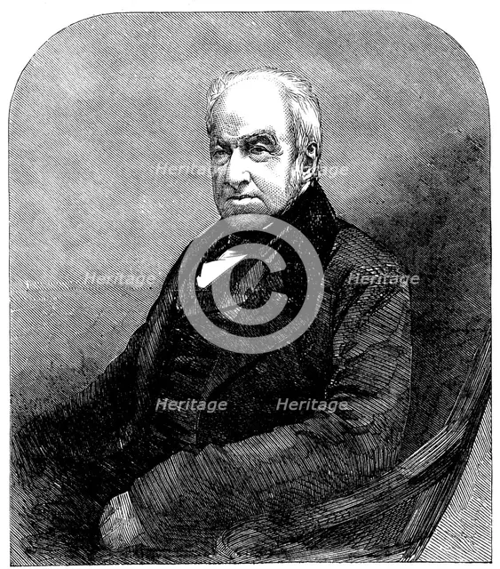 The Late Mr. Robert Brown, Keeper of Botany in the British Museum..., 1858.  Creator: Unknown.
