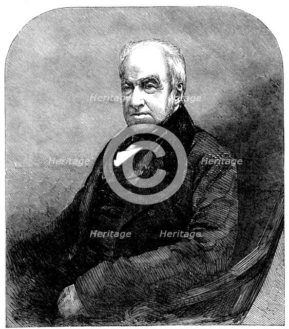 The Late Mr. Robert Brown, Keeper of Botany in the British Museum..., 1858.  Creator: Unknown.