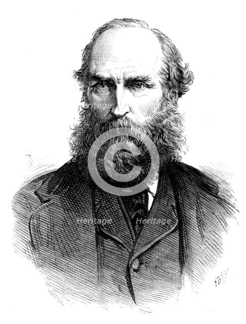 The late Mr. W. Spottiswoode, President of the Royal Society, 1883. Creator: Unknown.