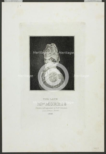 The Late Mrs. Morris, 1828. Creator: David Claypoole Johnston.