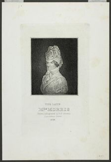 The Late Mrs. Morris, 1828. Creator: David Claypoole Johnston