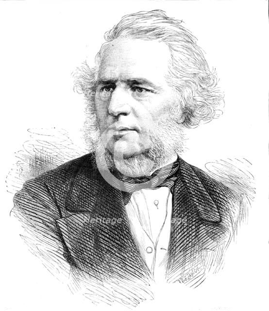 The late Sir Charles Reed, M.P., Chairman of the London School Board, 1881.  Creator: Unknown.