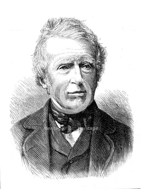 The late Sir W. Erle, 1880. Creator: Unknown.