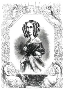 The late Queen of the Belgians, from a drawing by M. Baugniet, 1850. Creator: Smith & Cheltnam