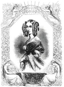 The late Queen of the Belgians, from a drawing by M. Baugniet, 1850. Creator: Smith & Cheltnam