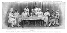 'The Late Rajah Sir Gunpat Rao Khudkay K.C.S.I., Presiding over the Council of Regency, Gwalior, In Creator: Unknown