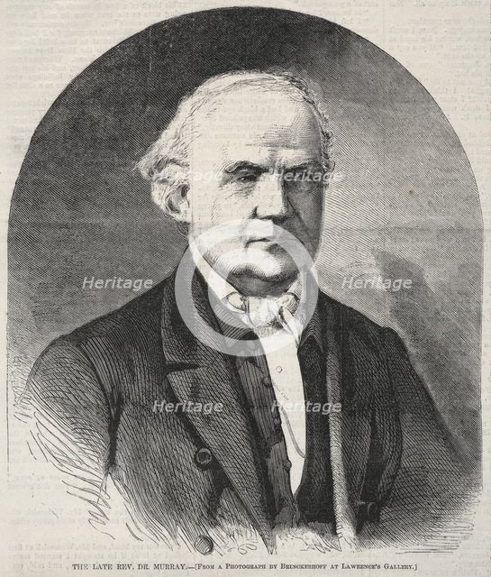 The Late Rev. Dr. Murray, 1861. Creator: Winslow Homer (American, 1836-1910).