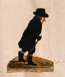 The late Reverend Caleb Carrington, Vicar of Berkeley, 1864. Creator: Stephen Jenner