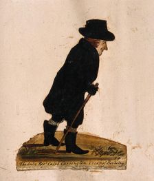 The late Reverend Caleb Carrington, Vicar of Berkeley, 1864. Creator: Stephen Jenner