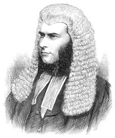 The late Right Hon. J. R. Davison, M.P., Judge Advocate General, 1871. Creator: Unknown
