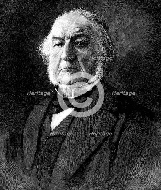 The late Right Hon. William Ewart Gladstone at the time of his fourth premiership, (1898). Creator: P Naumann.