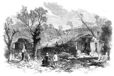 The Late War: exterior of No. 1 Prussian Battery, Park of St. Cloud, 1871. Creator: Unknown