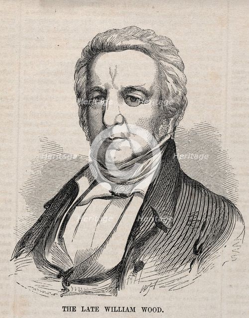 The Late William Wood, 1857. Creator: Winslow Homer (American, 1836-1910).