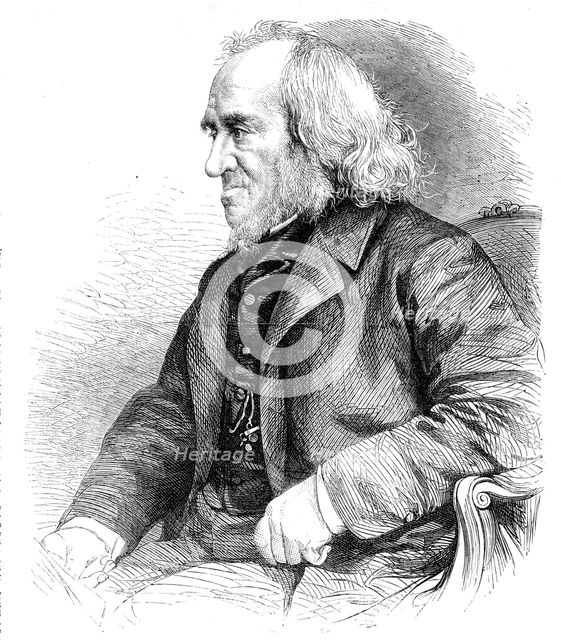 The late W. Hunt, water-colour painter, 1864. Creator: Unknown.
