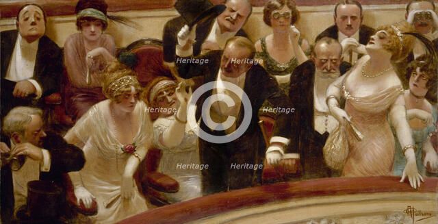 The latecomers, c1914. Creator: Albert Guillaume.