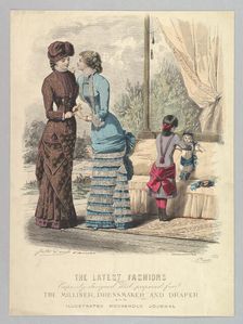 The Latest Fashions Expressly Designed and Prepared for the Milliner, Dressmaker and Dr..., 1880-82. Creator: Jules David