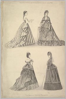 The Latest French Fashions from The Queen, The Lady's Newspaper and Court Chron..., January 7, 1871. Creator: Unknown