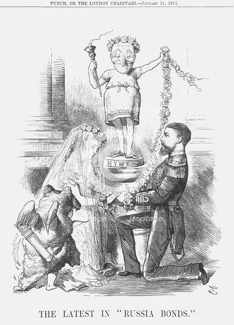 'The Latest in "Russia Bonds"', 1874.  Creator: Joseph Swain.