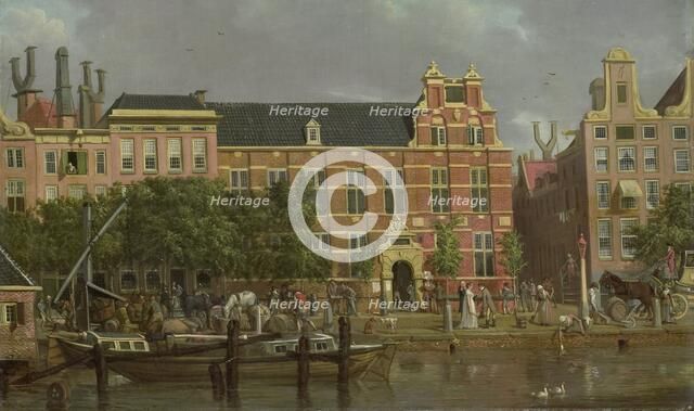 The Latin school on the Singel, Amsterdam, 1802. Creator: Jacob Smies.