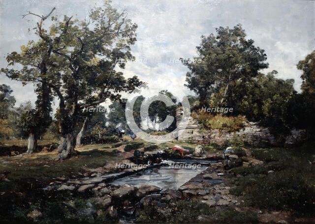 'The Laundrette of the Coataner in the Morning', 1883. Artist: Emmanuel Lansyer