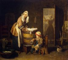The Laundress, 1730. Creator: Jean-Simeon Chardin