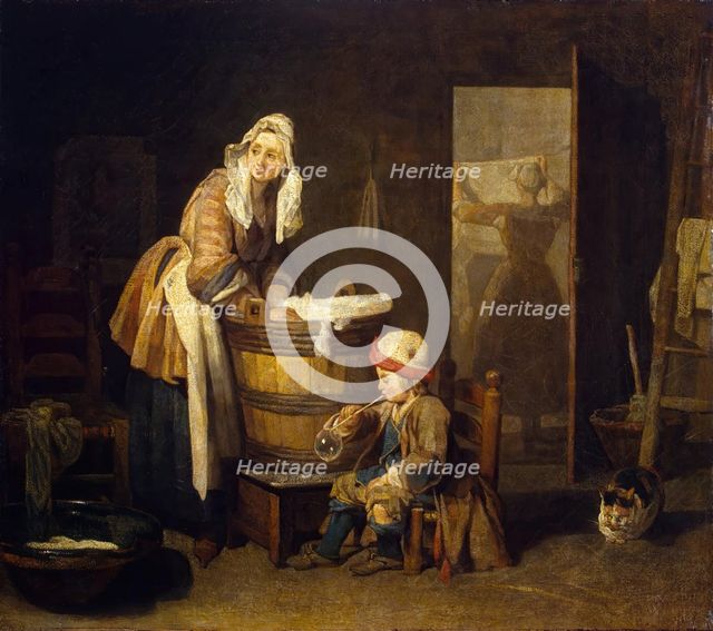 The Laundress, 1730. Creator: Jean-Simeon Chardin.