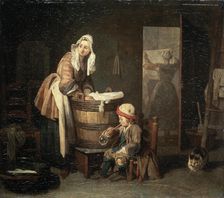 The Laundress 1730s. Artist: Jean-Simeon Chardin