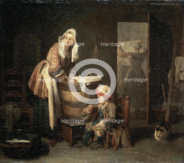 'The Laundress', 1730s.  Artist: Jean-Simeon Chardin